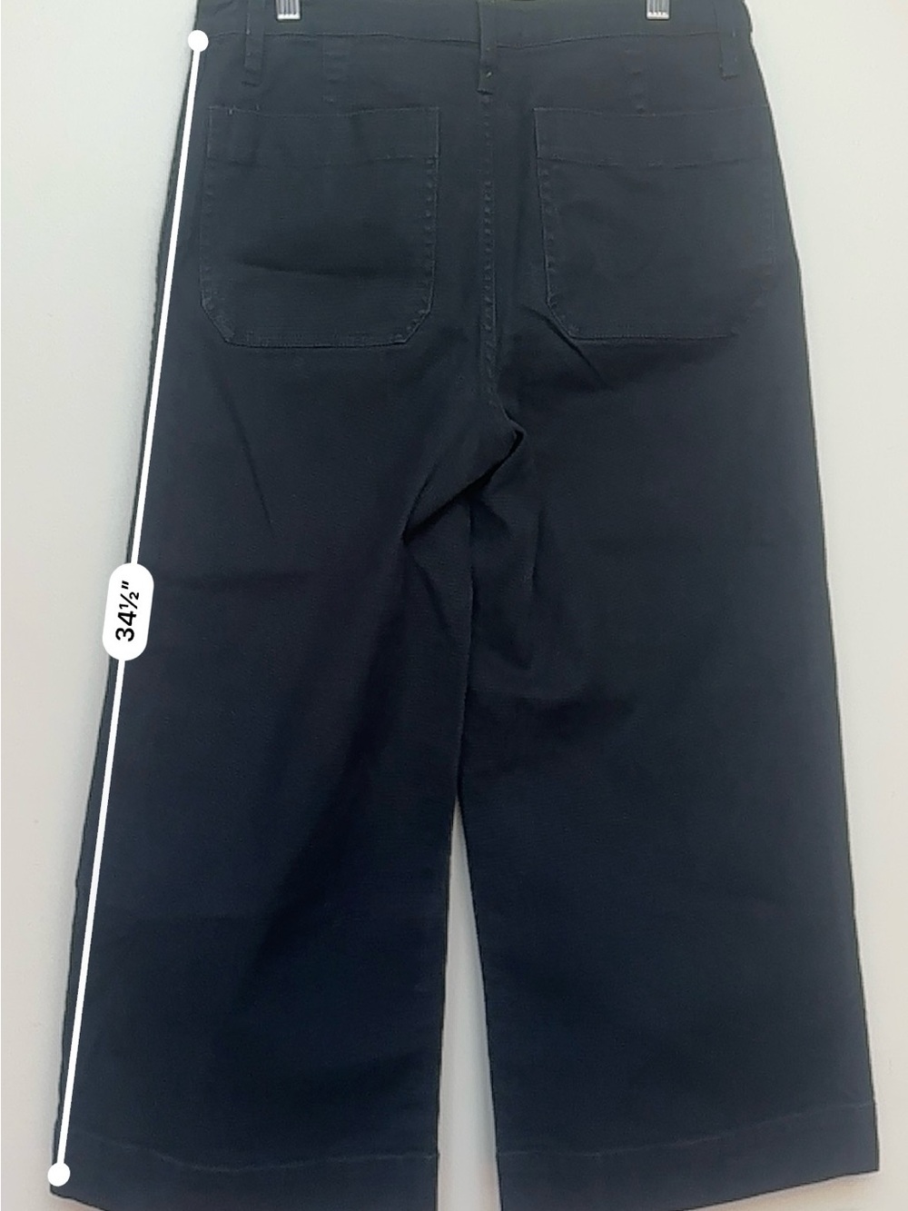 Madewell Emmett Wide Leg Crop Pants Black High Rise Stretch Size 31 - Picture 11 of 11